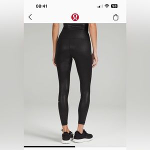 Lululemon Wunder tights size 10 ( foil print)